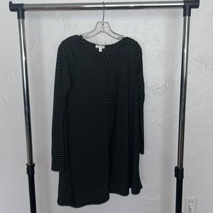 Black and Olive Green Dress